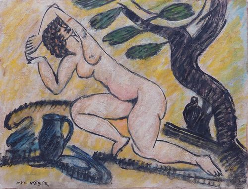Max Weber, Attributed: Untitled (Nude)