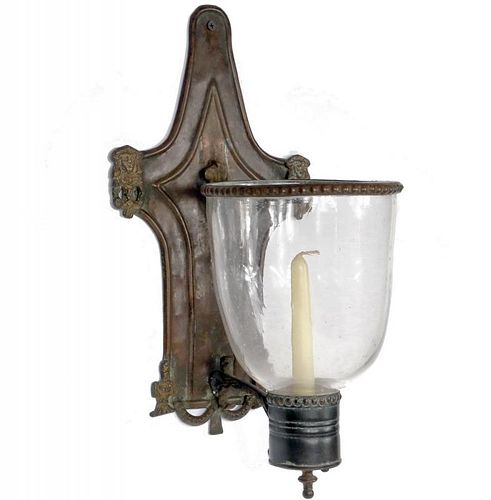 BRASS CANDLE SCONCE