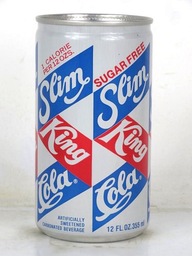 1979 Slim King Cola "Sugar Free" 12oz Can Baltimore Maryland