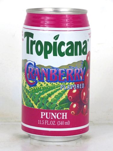 1985 Tropicana Island Cranberry Punch 12oz Can Bradenton Florida