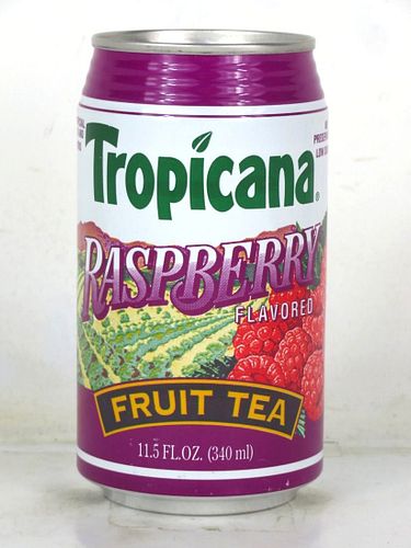 1985 Tropicana Raspberry Fruit Tea 12oz Can Bradenton Florida