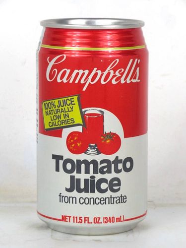 1980 Campbell's Tomato Juice Can 12oz