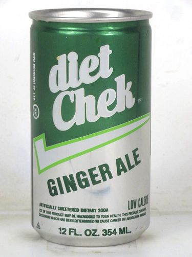 1979 Chek Diet Ginger Ale 12oz Can Orlando Florida