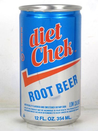 1979 Chek Diet Root Beer (blue) 12oz Can Orlando Florida