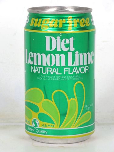 1980 Craigmont Diet Lemon Lime Soda for Saudi Arabia 12oz Can