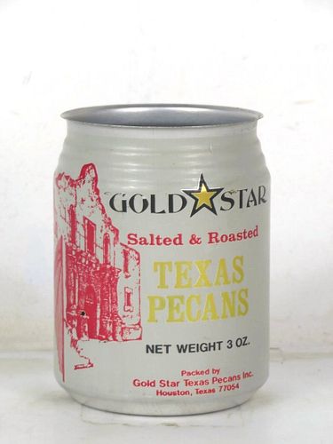 1988 Gold Star Texas Pecans 3oz Can Houston
