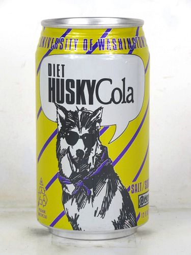 1992 Husky Diet Cola University of Washington 12oz Can A&W