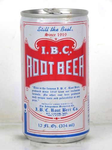 1979 I.B.C. Root Beer 12oz Can Hazelwood Missouri
