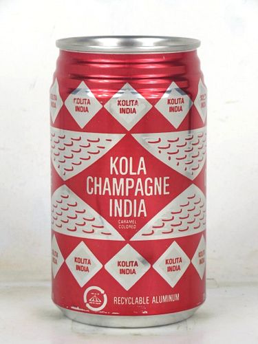 1995 Kolita Kola Champagne India 12oz Can Crush Puerto Rico