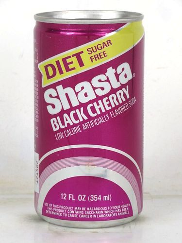 1977 Shasta Diet Black Cherry 12oz Can