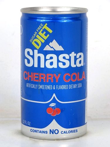 1980 Shasta Diet Cherry Cola 12oz Can