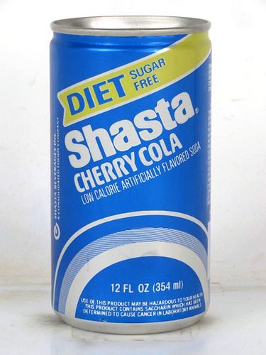 1977 Shasta Diet Cherry Cola 12oz Can