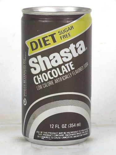 1977 Shasta Diet Chocolate Soda 12oz Can