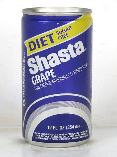 1977 Shasta Diet Grape Soda 12oz Can