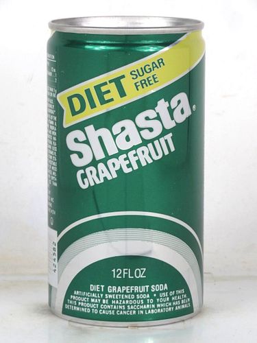 1977 Shasta Diet Grapefruit Soda 12oz Can