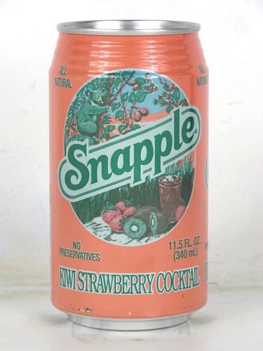 1994 Snapple Kiwi Strawberry Cocktail 12oz Can