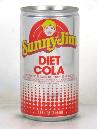 1982 Sunny Jim Diet Cola 12oz Can Seattle Washington