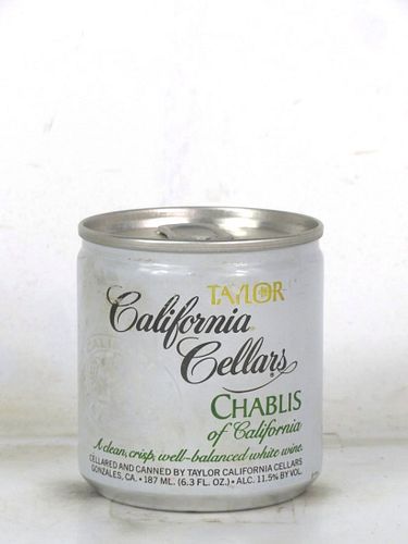 1980 Taylor California Cellars Chablis Wine 6.3oz Can Gonzales
