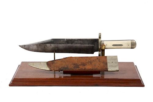 LARGE BOWIE KNIFE WITH CIVIL WAR US NAVY PROVENANCE