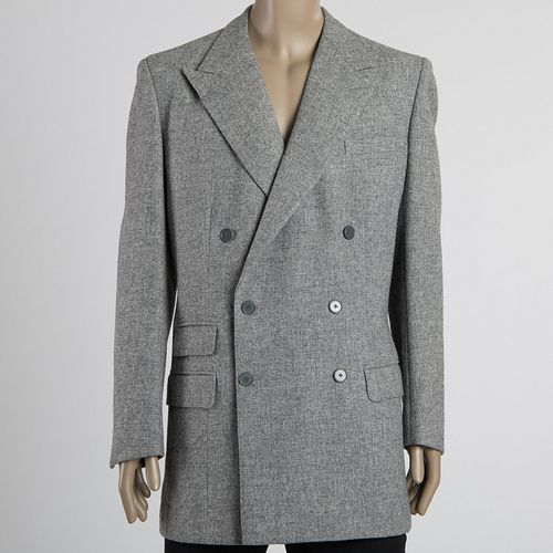 H. Huntsman & Sons Grey Wool Blazer