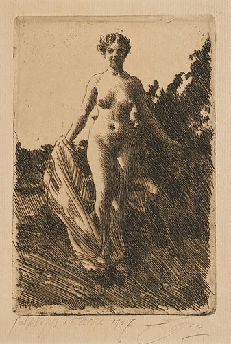 Anders Zorn "Summer/Sommar" Etching 1907