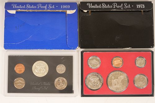 1969-1973 United States Proof Sets