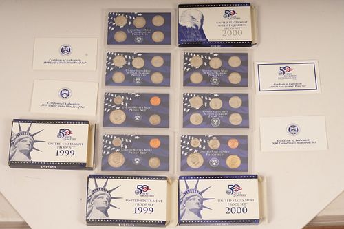1999-2000 United States Mint Proof Sets 