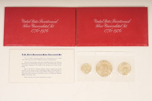 Two 1976 Bicentennial Silver Uncirculated Sets