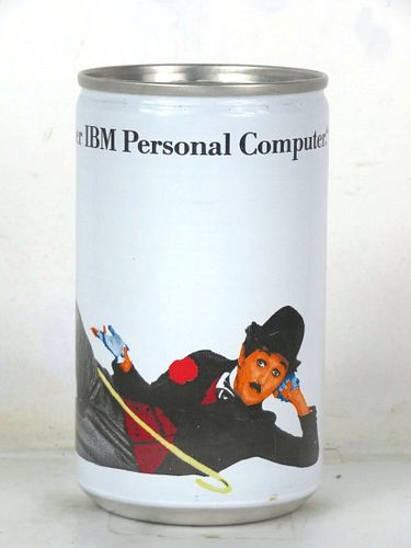 1986 IBM Computer Charlie Chaplin 12oz Limonade Can Austria
