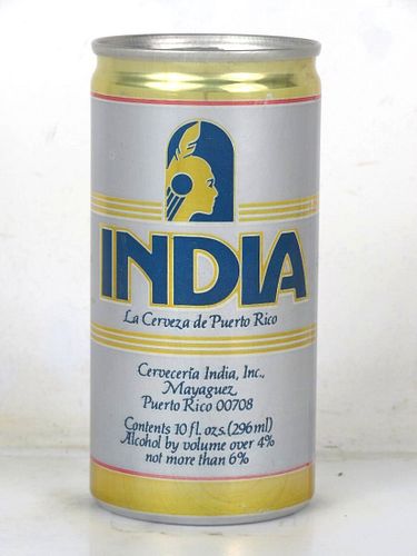 1983 India (No UPC) 295ml Beer Can Puerto Rico