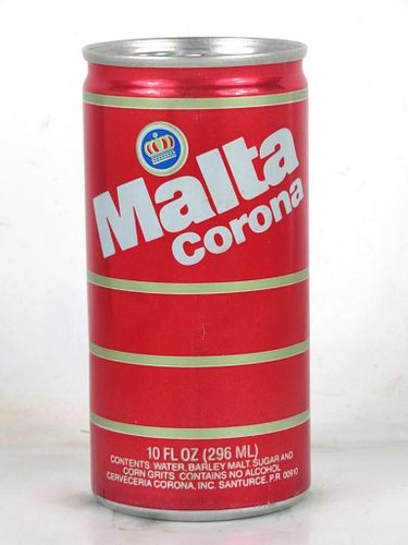 1981 Malta Corona 295ml Beer Can Puerto Rico