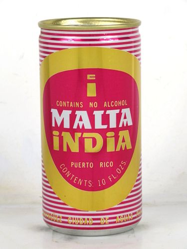 1988 Malta India 10oz Beer Can Puerto Rico