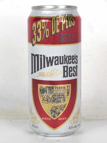 1987 Milwaukee's Best Beer "33% More" (Canada) 16oz One Pint Undocumented