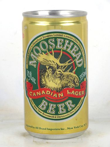 1985 Moosehead Imported Lager 355ml Beer Can Canada