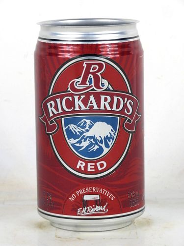 1991 Rickard's Red 355ml Beer Can Molson Canada