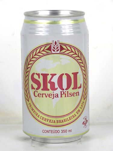 1988 Skol Pilsen (red) 350ml Beer Can Brazil