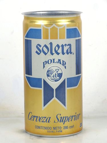 1982 Solera Polar 295ml Beer Can Venezuela
