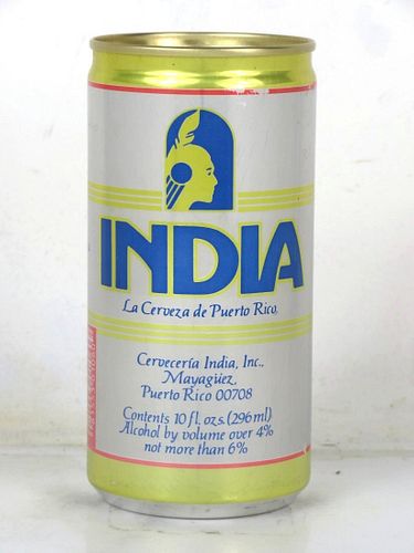 India (W/UPC) 295ml Beer Can Puerto Rico
