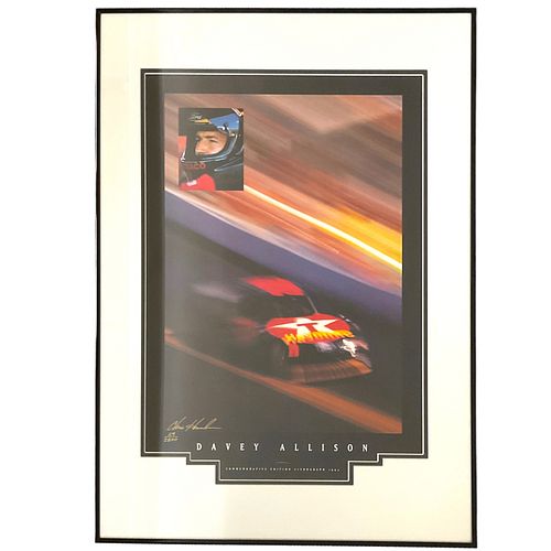 Signed Commemorative Limited Edition Lithograph Davy Allison by Chris Hamilton