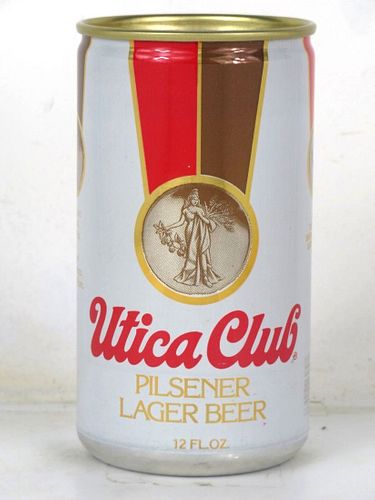 1984 Utica Club Beer 12oz T132-26 Ring Top Utica New York