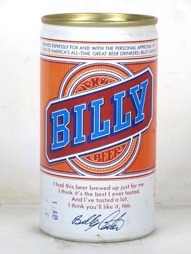 1978 Billy Beer 12oz T40-07 Ring Top Utica New York
