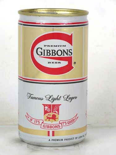 1977 Gibbon's Beer 12oz T68-24 Ring Top Wilkes-Barre Pennsylvania