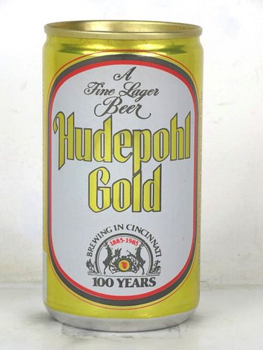 1985 Hudepohl Gold Beer 12oz Undocumented Eco-Tab Cincinnati Ohio