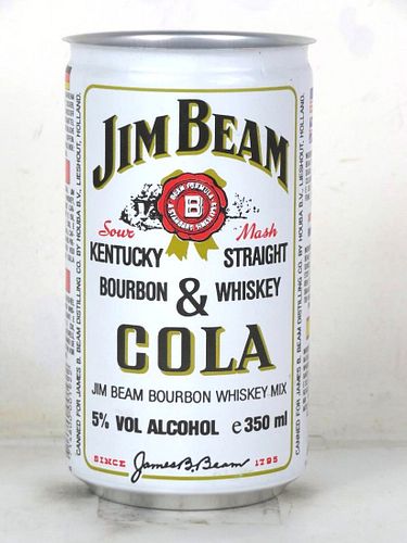 1976 Jim Beam Bourbon & Cola Holland 350ml No Ref. Chicago Illinois
