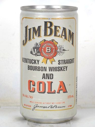 1978 Jim Beam Bourbon & Cola Sunman Indiana 370ml No Ref. Chicago Illinois
