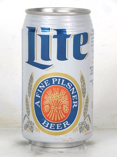 1989 Lite Beer (S.G. Warning) 12oz Undocumented Bank Top Milwaukee Wisconsin
