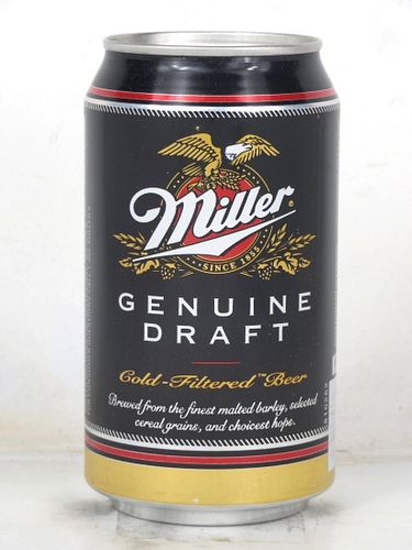 1997 Miller Genuine Draft Beer 12oz Undocumented Bank Top Milwaukee Wisconsin