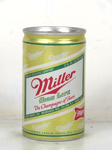 1975 Miller High Life Beer 8oz T28-37 Ring Top Milwaukee Wisconsin