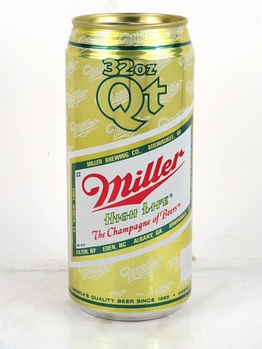 1978 Miller High Life Beer V1 32oz One Quart T172-02 Ring Top Milwaukee Wisconsin