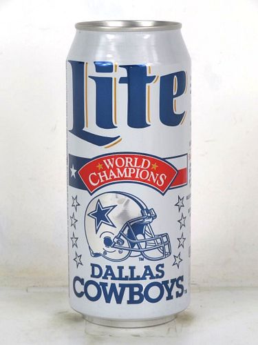 1995 Miller Lite Beer Dallas Cowboys World Champions 16oz One Pint Undocumented Eco-Tab Fort Worth Texas